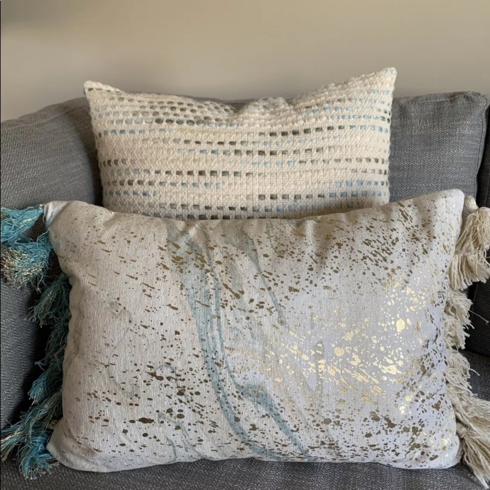 Pier 1 Lumbar Pillow in Coastal Glam NWT